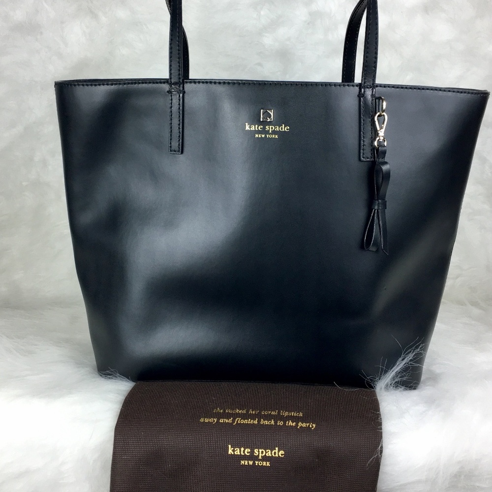 kate spade Black Leather Sawyer Street Tote